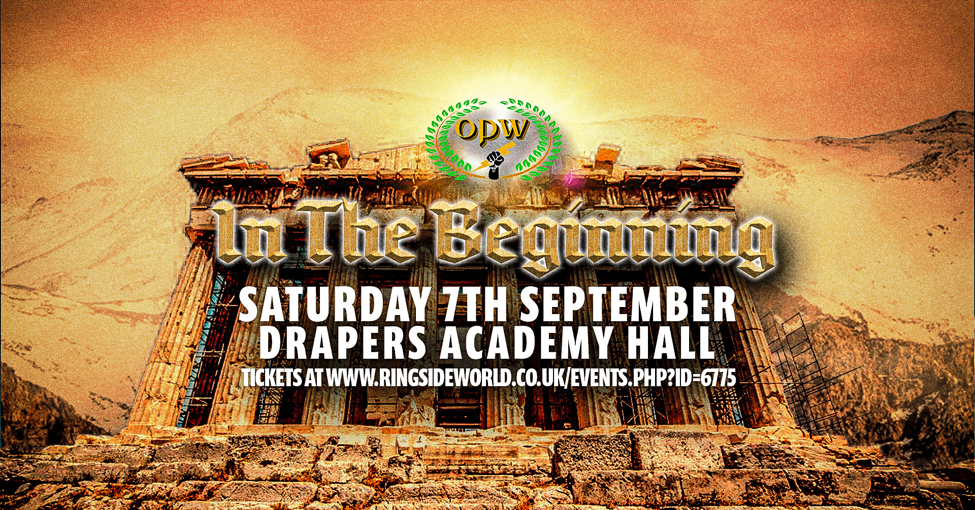 Olympus Pro Wrestling: In The Beginning... event description image